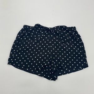 Silk polka Dot high waisted shorts
